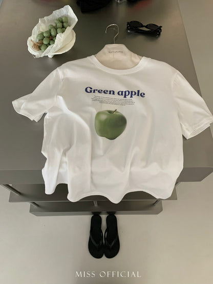 T-shirt imprimé graphique fruits et légumes d'été – T-shirt décontracté grande taille à motif mignon