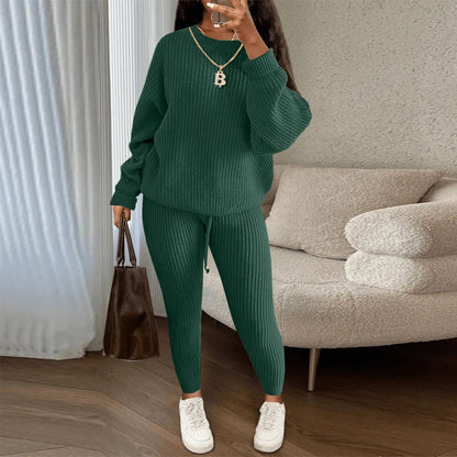 Casual Knitting Suit Trousers  Women's Clothing  Suit  Fashion