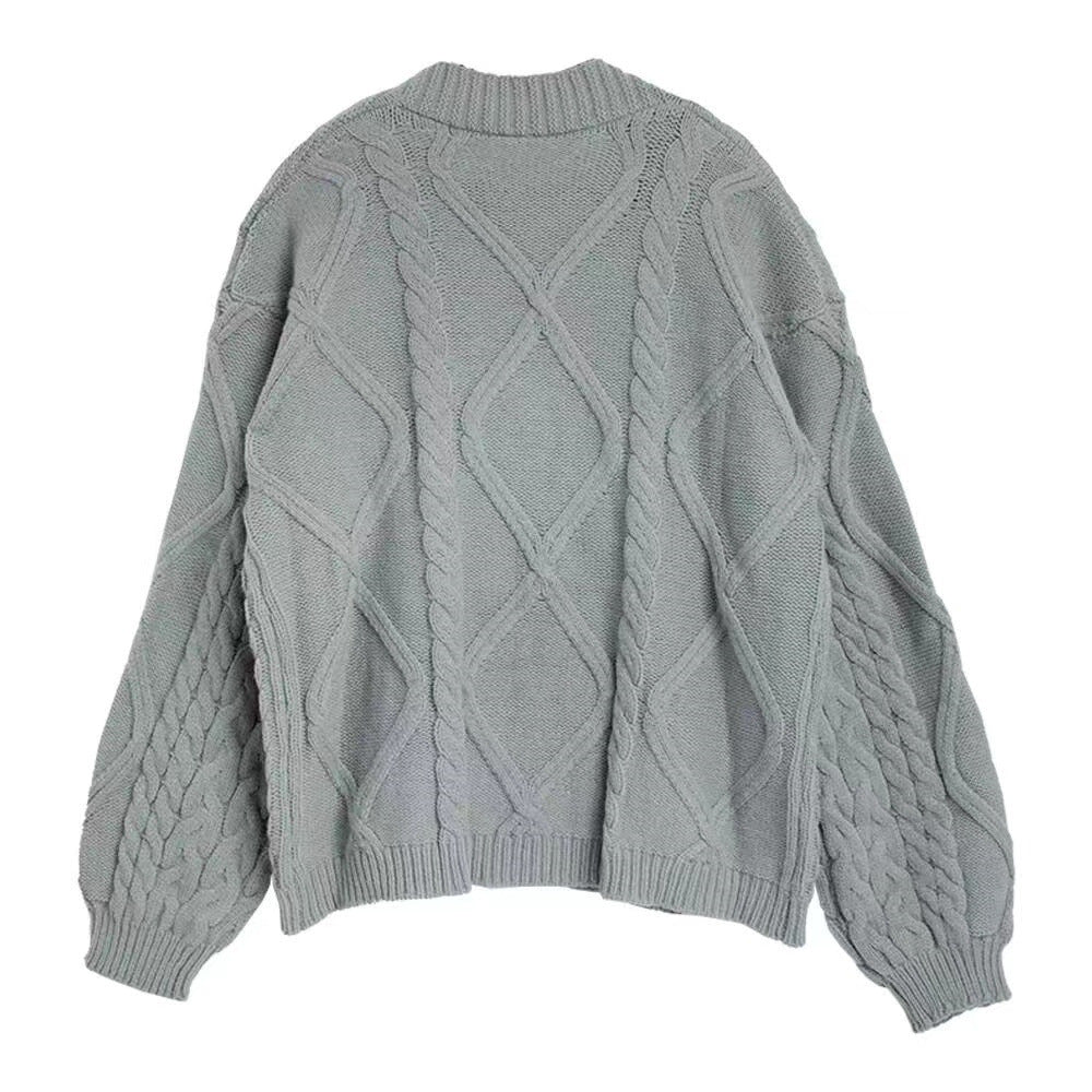 European and American Twist Casual Sweater Women's Top Taylor Swift2024 Autumn New Knitwear Coat