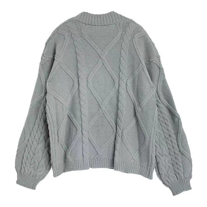 Europäischer und amerikanischer Twist Casual Sweater Damen Top Taylor Swift2024 Herbst neuer Strickmantel 