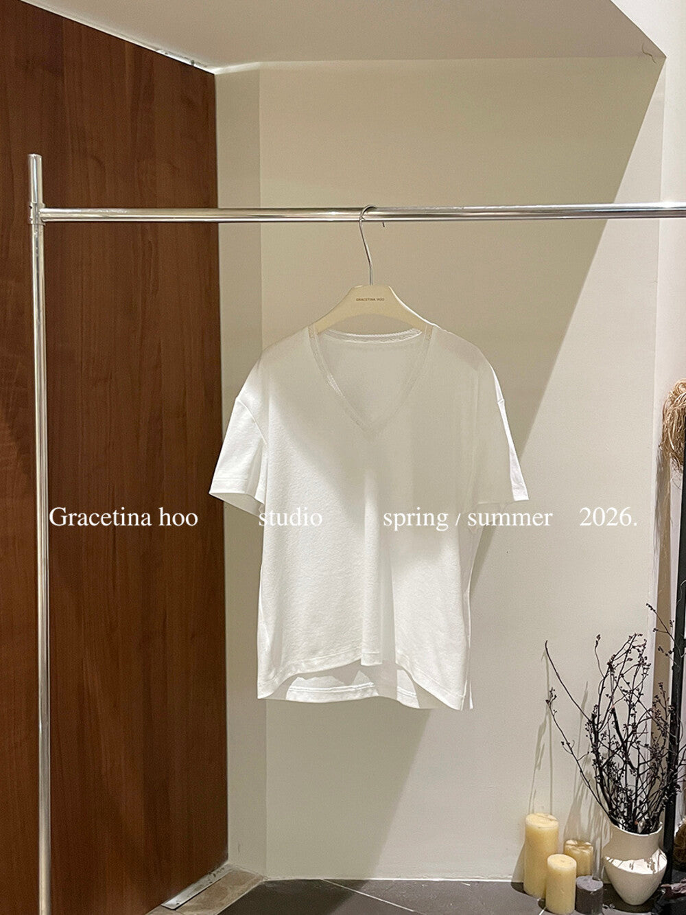 French Lace V-Neck T-Shirt – Minimal Loose Fit Casual Chic Summer Tee - Seldom Seen Styles