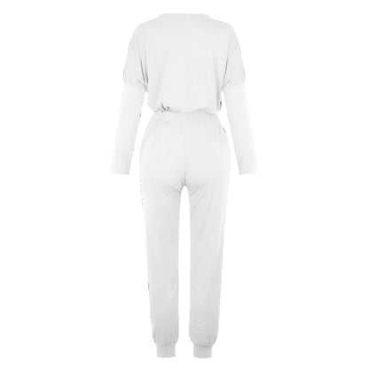 Xiaran Lounge Sets for Women Two Piece Travel Outfits Sweatsuits 2 Piece Fashion 2024 Trendy Pajamas