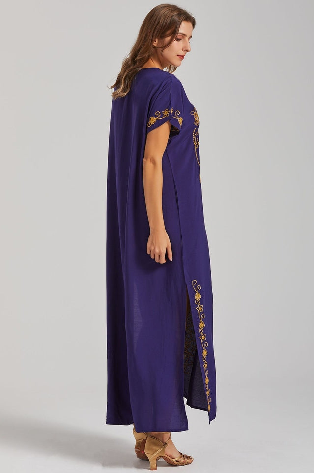 Boho Print Slit Dress - Seldom Seen Styles