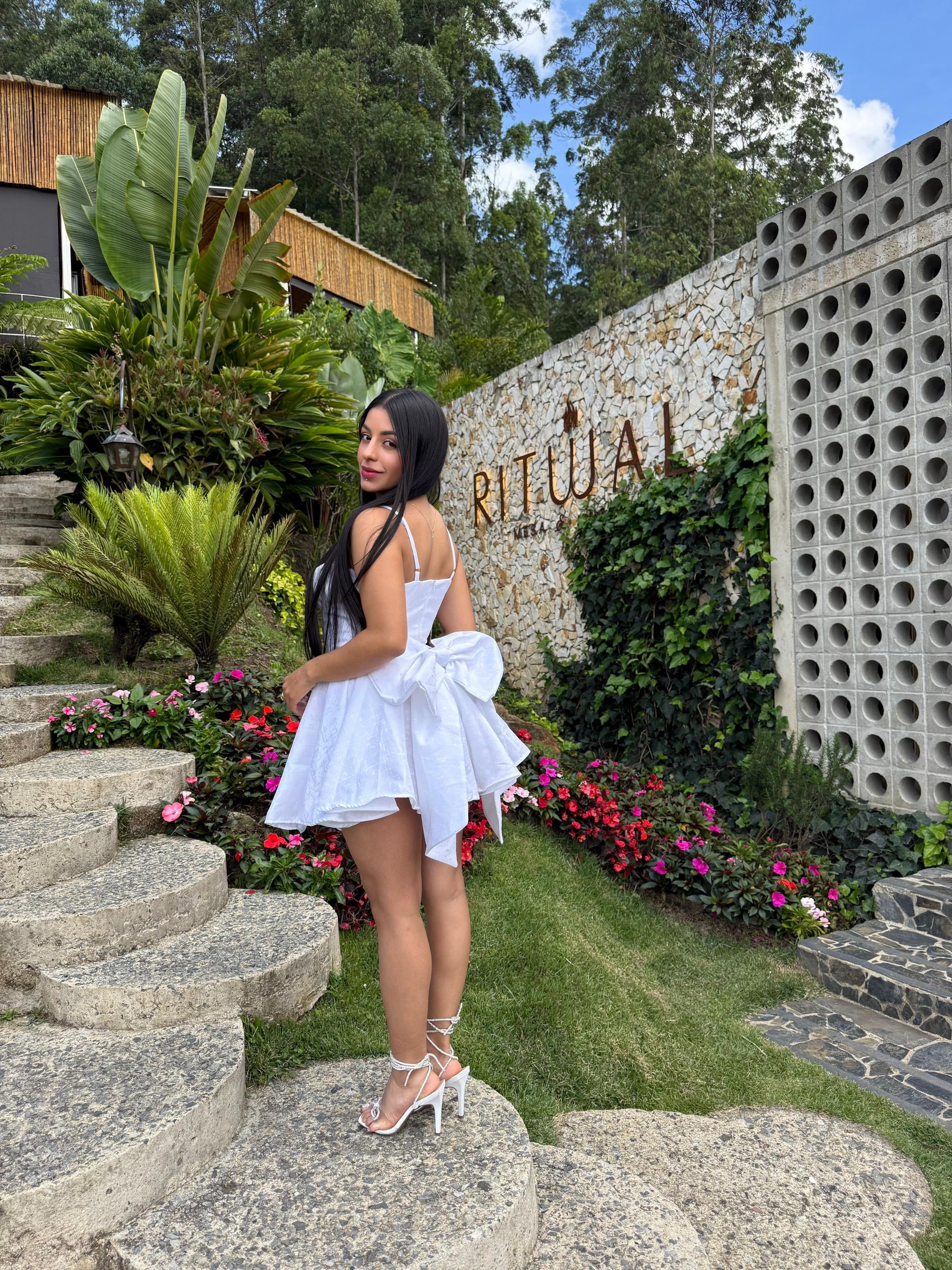 MICAELA Mini Dress Women Corset Bandeau Structured Bodice Wide Leg Short Set Pleated Two Piece Outfit Party Club Vacation - Seldom Seen Styles