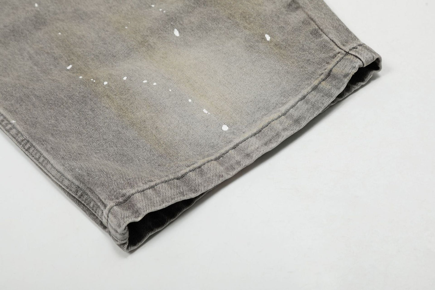 Grunge Paint-Splatter Wide-Leg Denim Pants mry001630 - Seldom Seen Styles