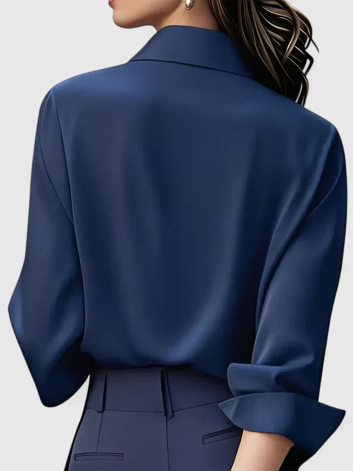 Reese | Women's Elegant Button Down Shirt with Concealed Placket - Seldom Seen Styles