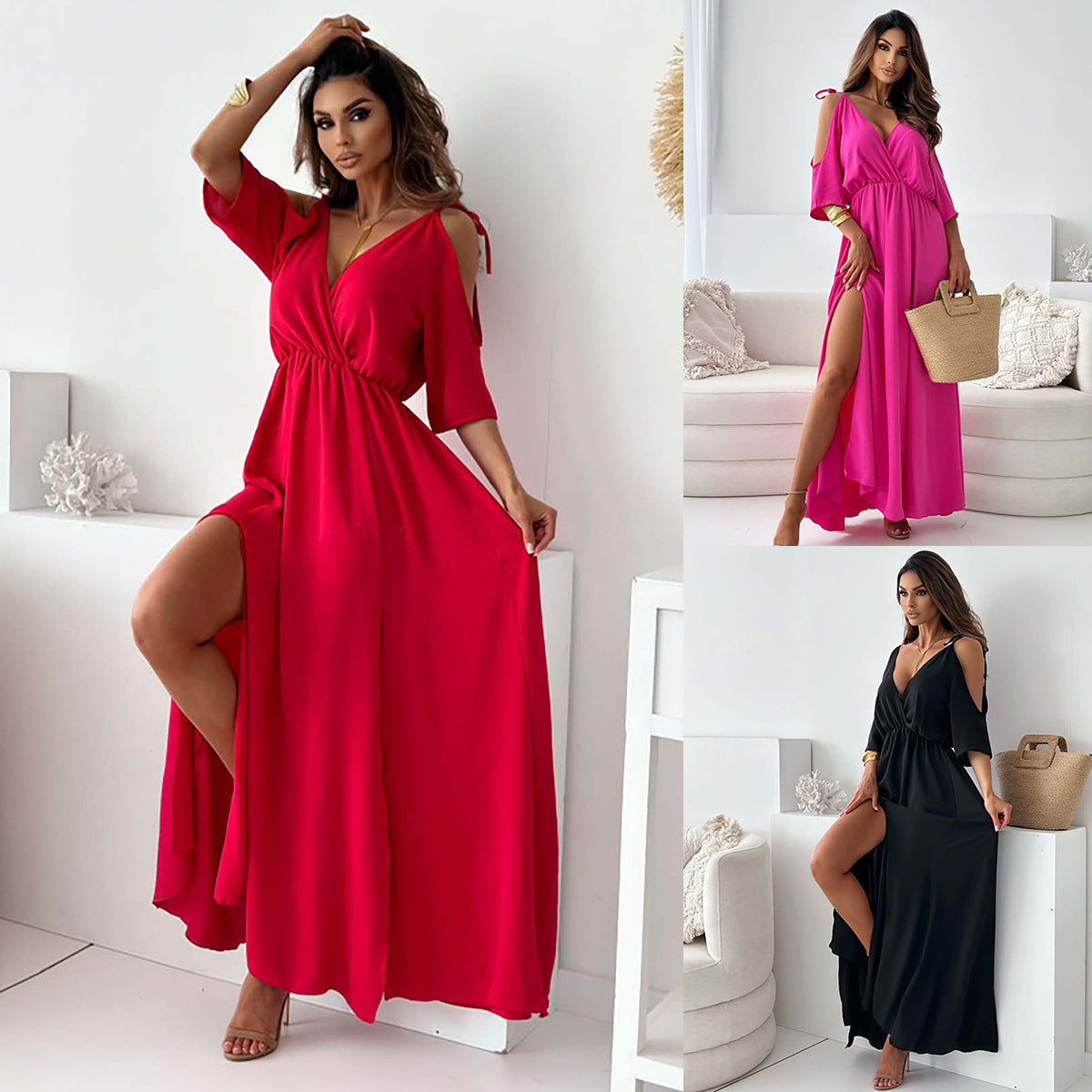 3 4 sleeve dresses