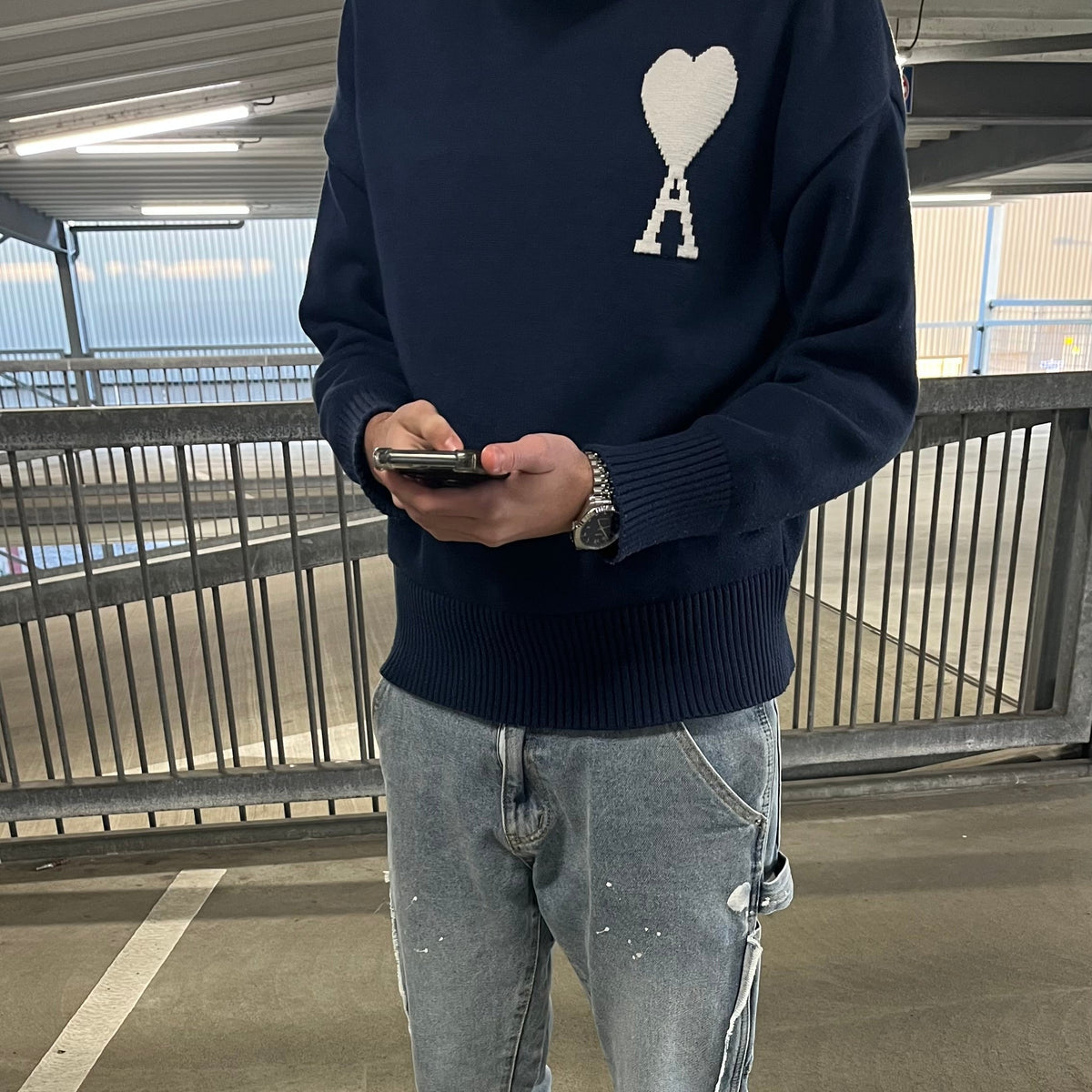 A - HEART SWEATER - Seldom Seen Styles