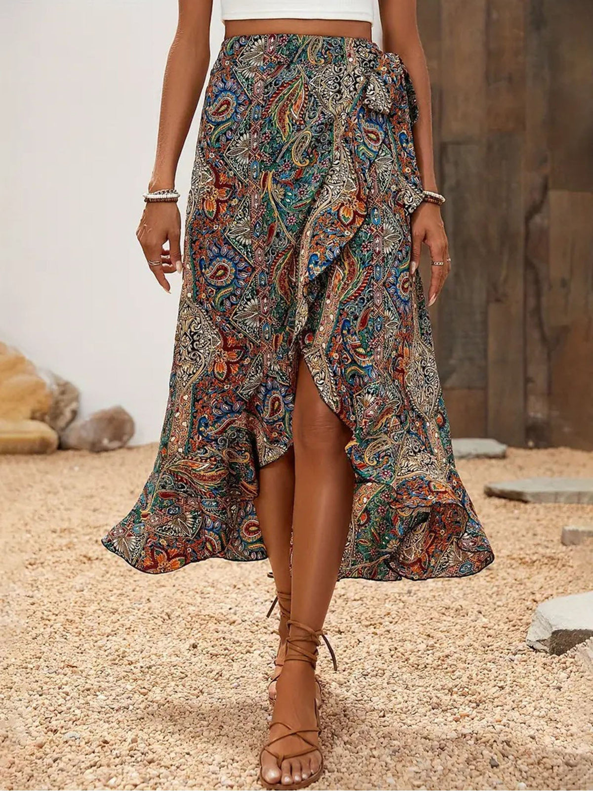 A Shaped Ruffle Skirt - Seldom Seen Styles