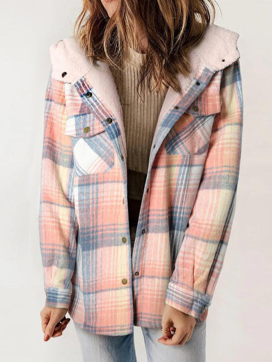 AMELIA™ - Women’s Plaid Hooded Flannel Jacket for Autumn & Winter - Seldom Seen Styles