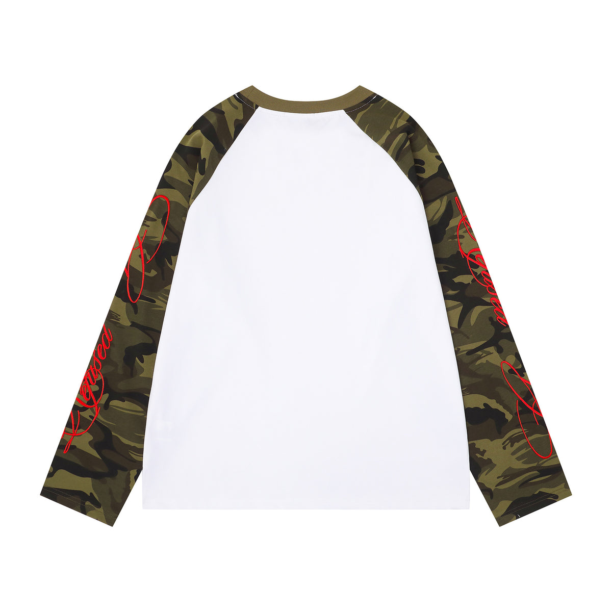 ARGUE CULTURE Camo Raglan Sleeve Long Sleeve Tee - Seldom Seen Styles