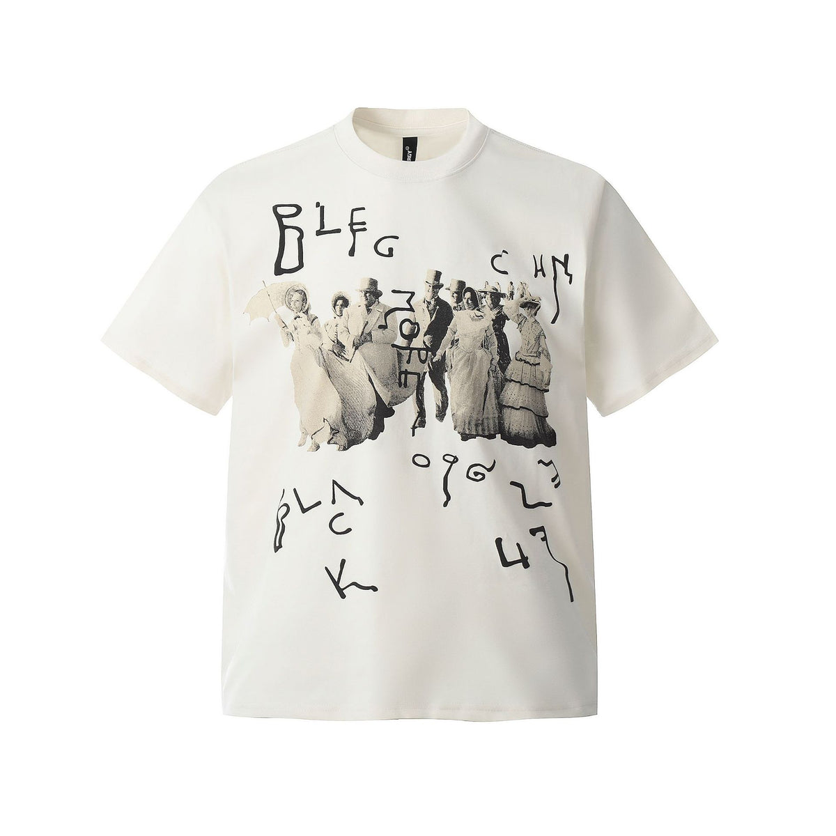 ARGUE CULTURE Retro Portrait Graffiti Print Oversized Tee - Seldom Seen Styles