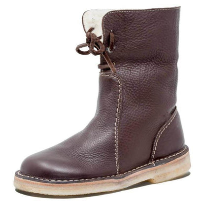 Samt-Schnürstiefeletten mit flachem Boden, Übergröße, lässig
