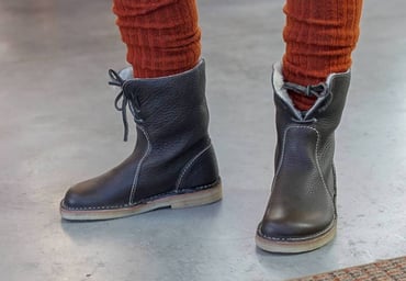 Samt-Schnürstiefeletten mit flachem Boden, Übergröße, lässig