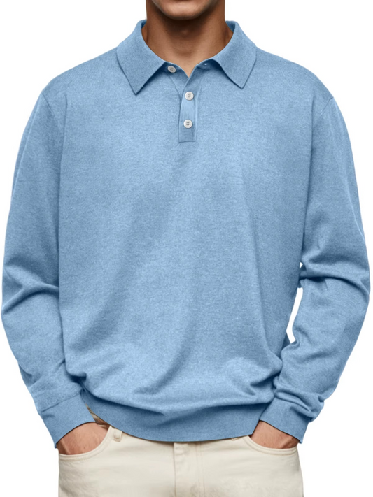 Adrian | Long Sleeve Polo - Seldom Seen Styles