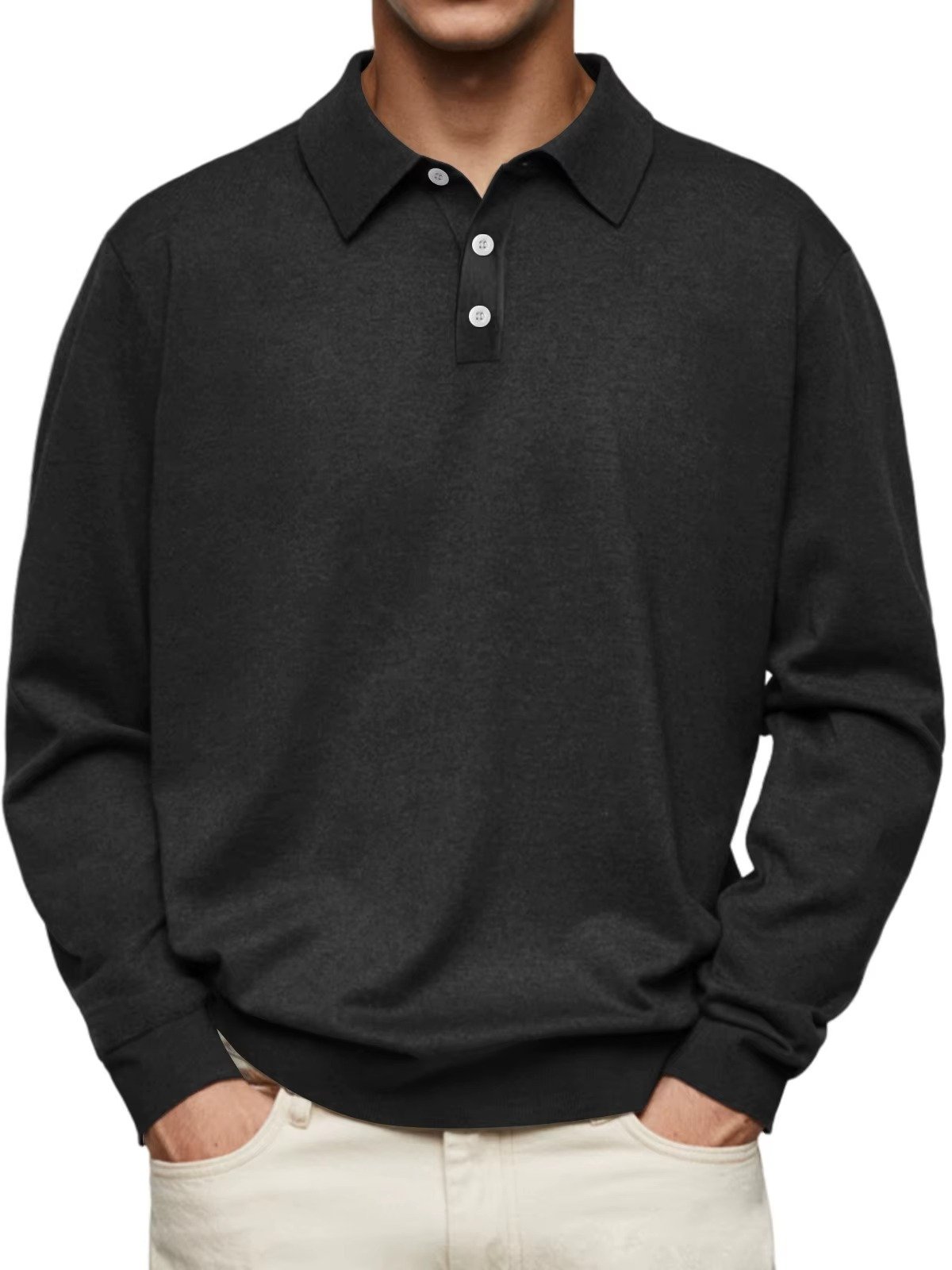 Adrian | Long Sleeve Polo - Seldom Seen Styles
