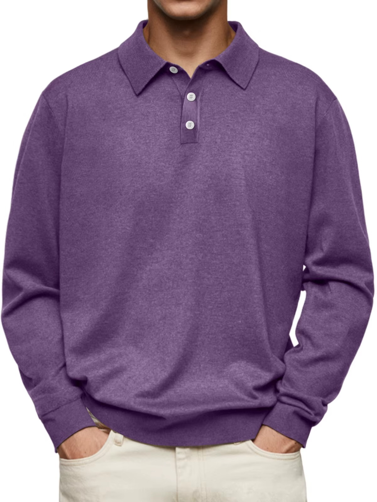 Adrian | Long Sleeve Polo - Seldom Seen Styles