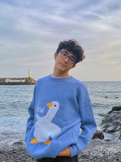 Aelfric Eden Wow Goose Grafik Pullover