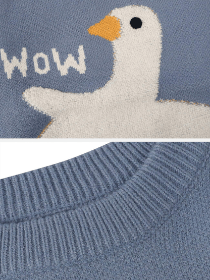Aelfric Eden Wow Goose Grafik Pullover