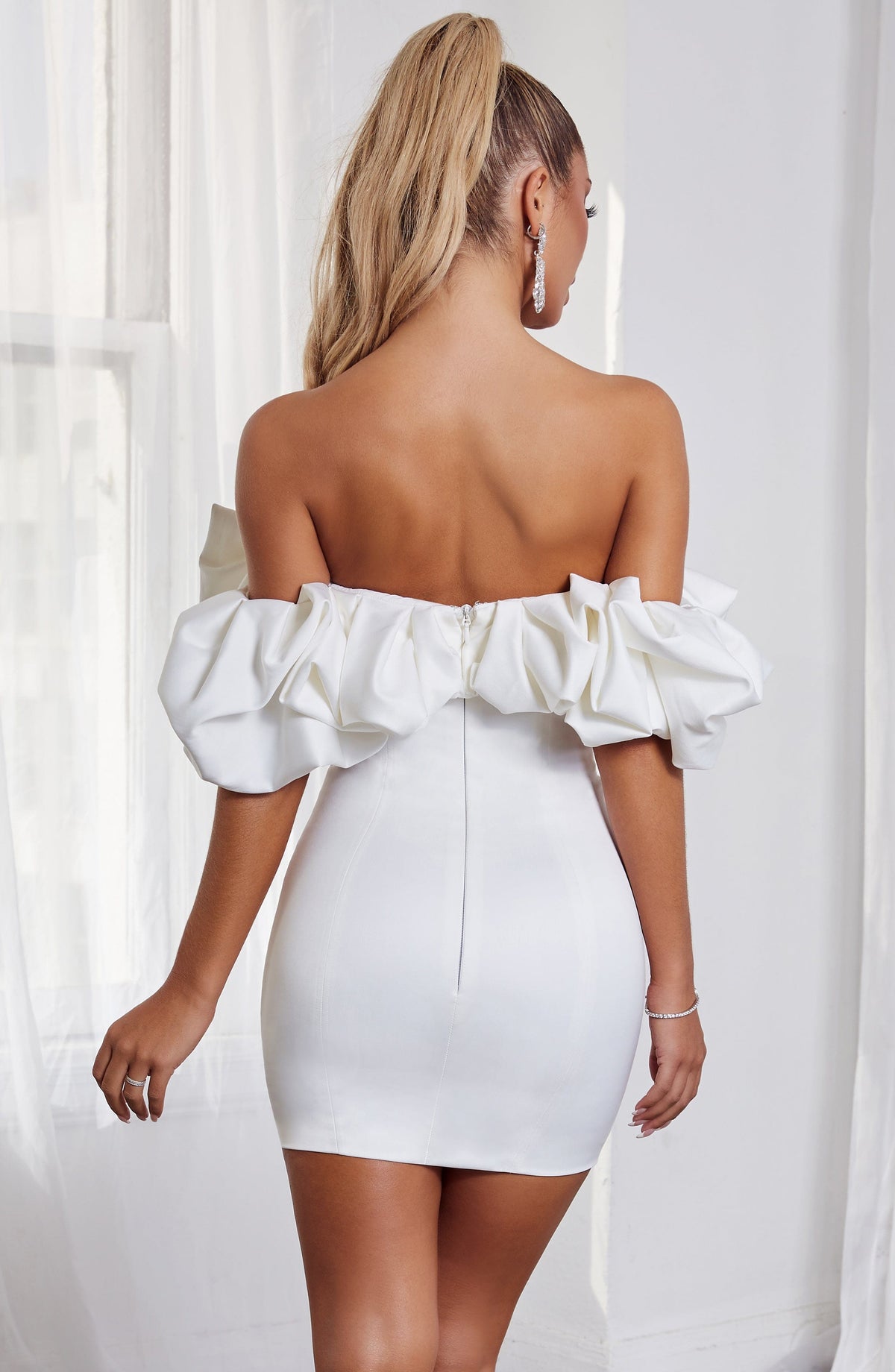 Allie Mini Dress - White - Seldom Seen Styles