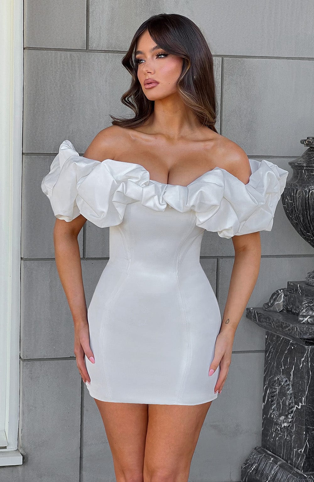 Allie Mini Dress - White - Seldom Seen Styles
