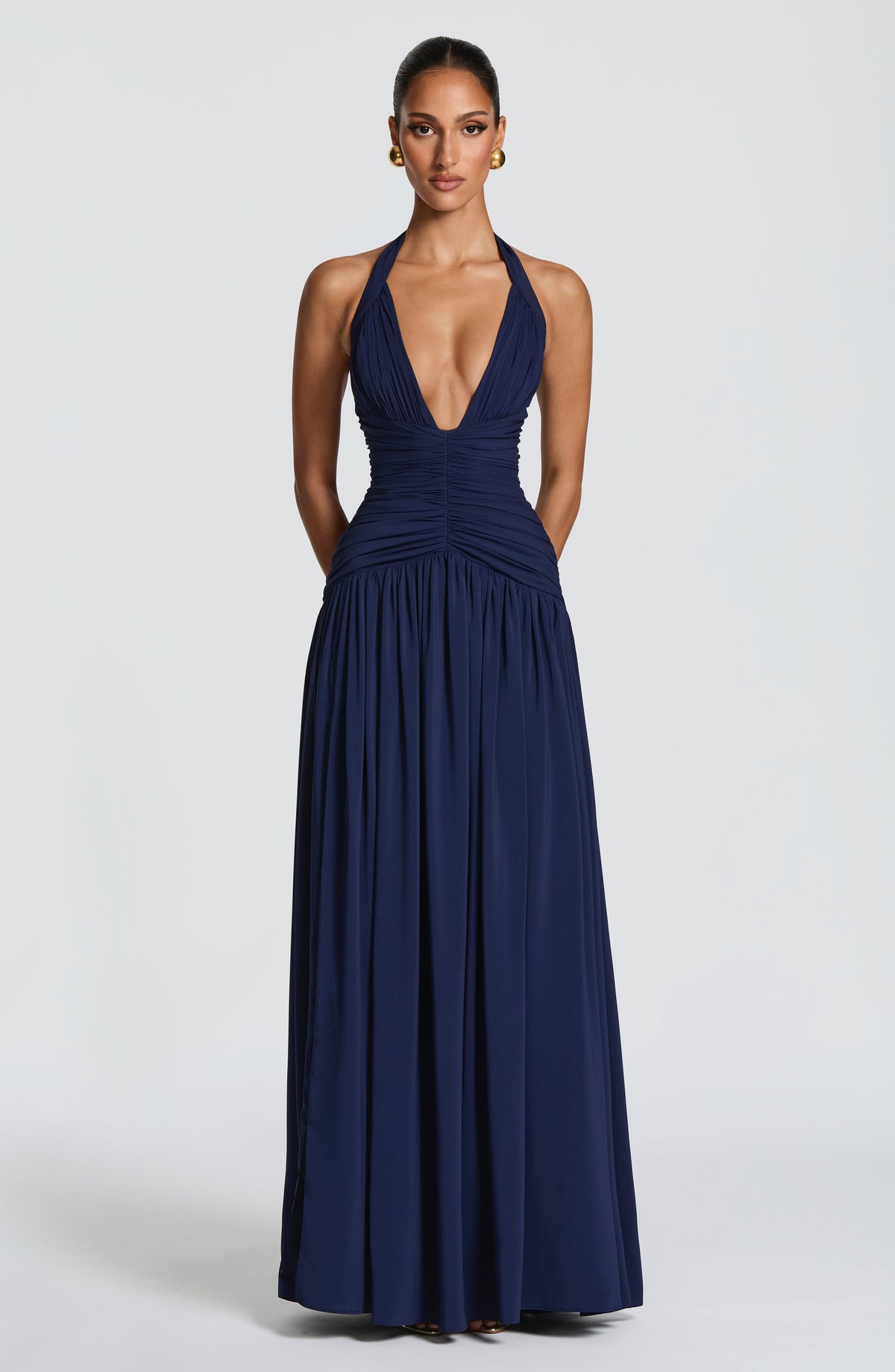 Amaris Maxi Dress - Navy - Seldom Seen Styles