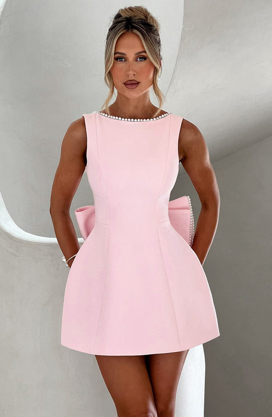 Amber | Women Wedding Guest Structured Mini Dress - Seldom Seen Styles