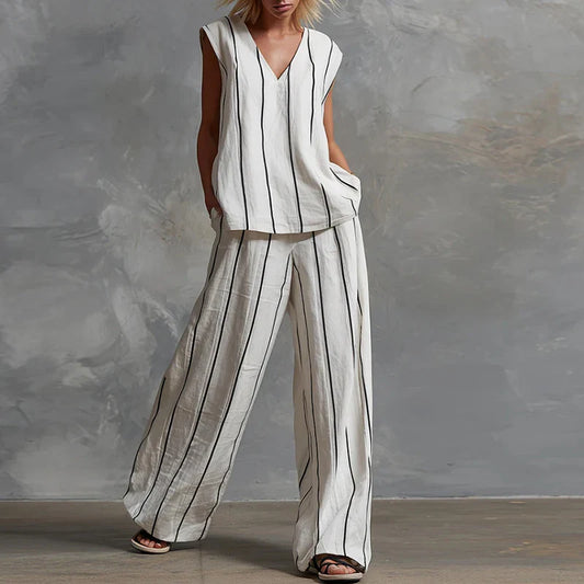 Amelia Striped Summer Set - Seldom Seen Styles