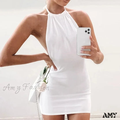 Amy Fashion – Sexy, eng anliegende, bauchfreie Mini-Kleider mit Cut-Outs