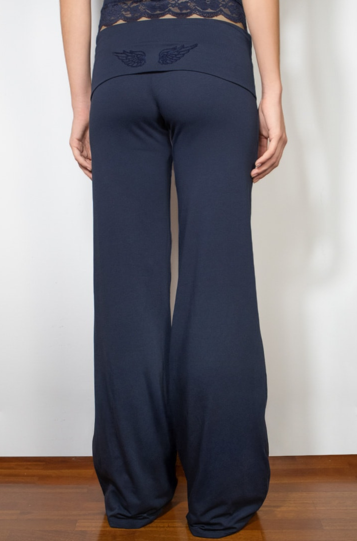 Angel Wing Sequin Cuffed Pants - Seldom Seen Styles