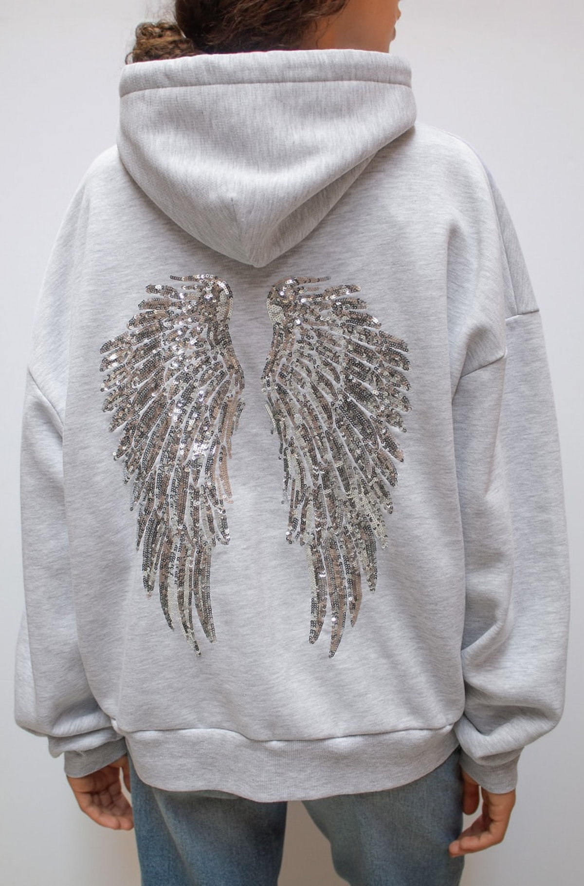 Angel Wing Sequin Hoodie - Seldom Seen Styles
