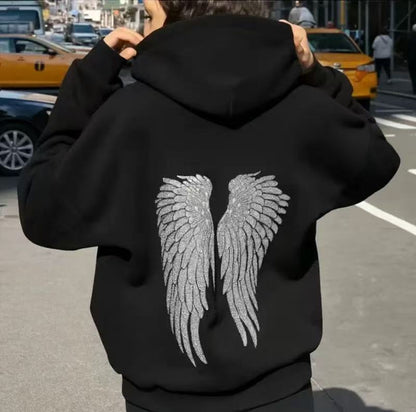 Sweat à capuche à sequins Angel Wing