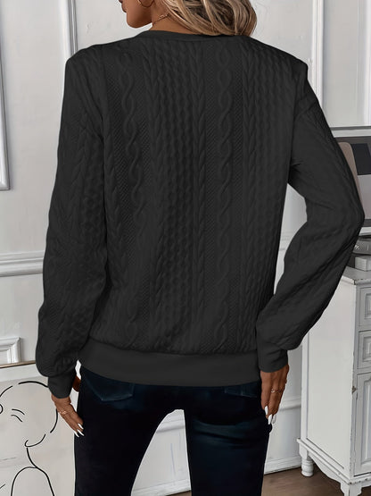 Angela | Pull zippé femme en maille torsadée