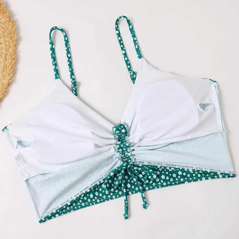 Anna | Floral High-Waist Bikini Set - Women’s Supportive Swimwear - Seldom Seen Styles