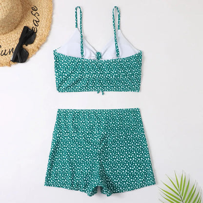 Anna | Floral High-Waist Bikini Set - Women’s Supportive Swimwear