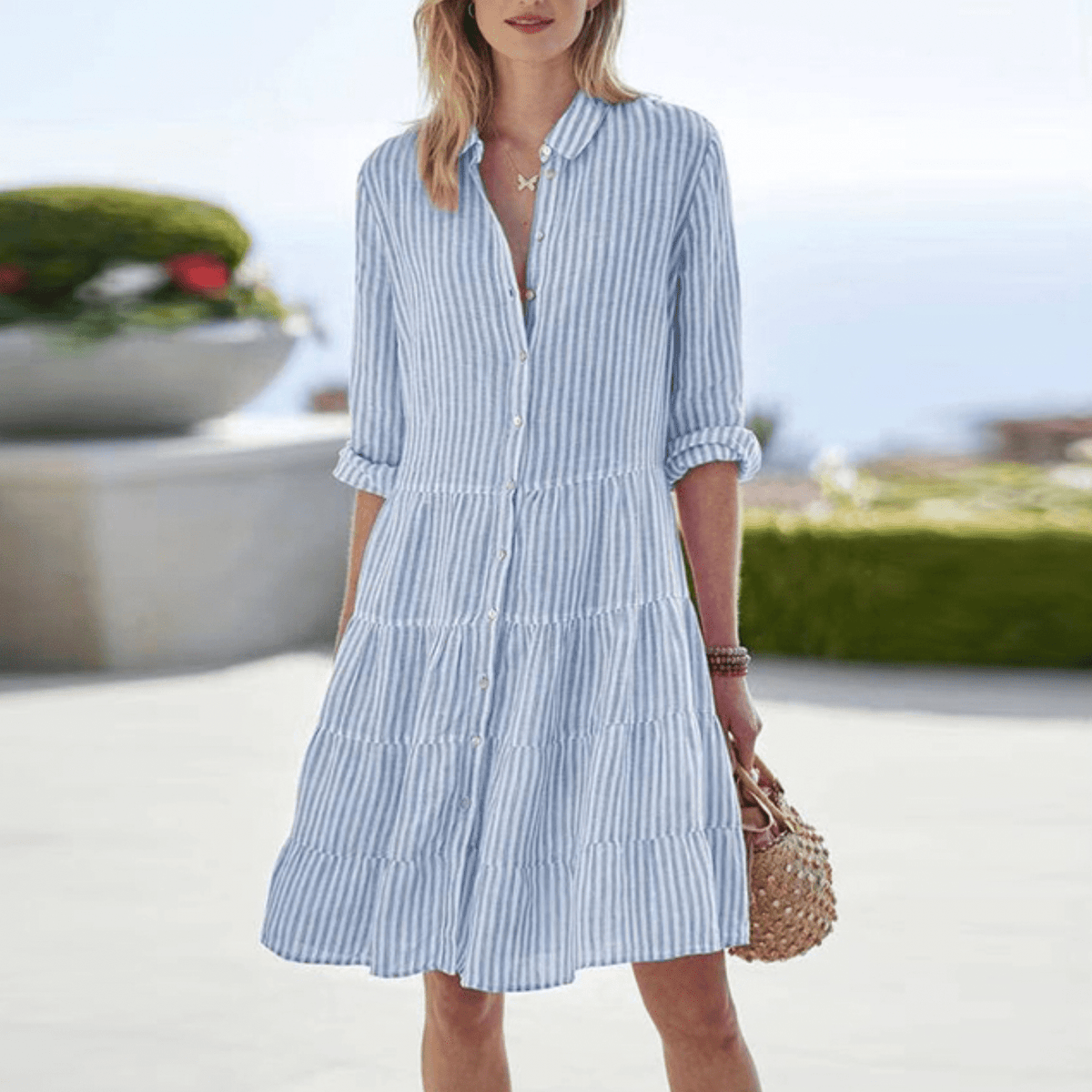 Anna – Striped Summer Dress - Seldom Seen Styles