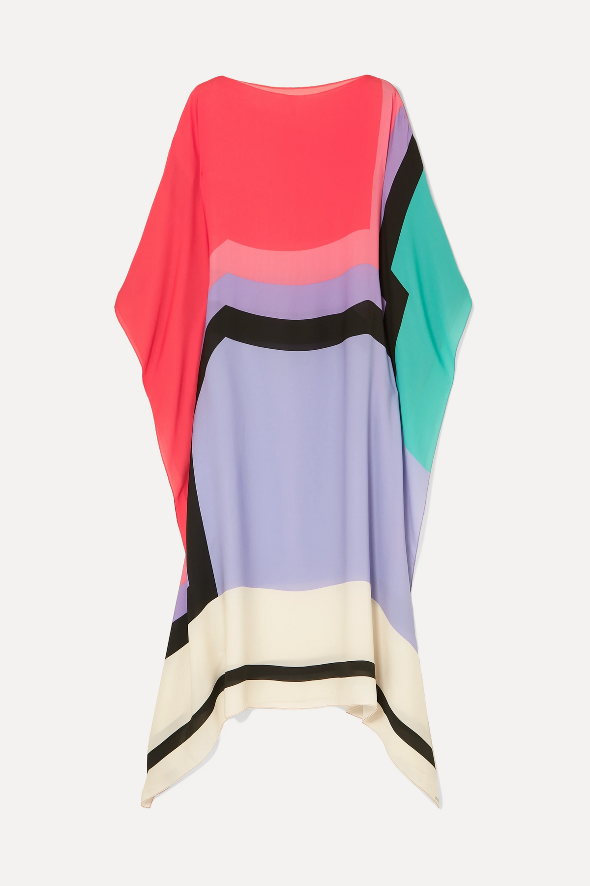 Aria | Women's Caftan Dress Geometric Print Batwing Sleeve Maxi Dress - Seldom Seen Styles