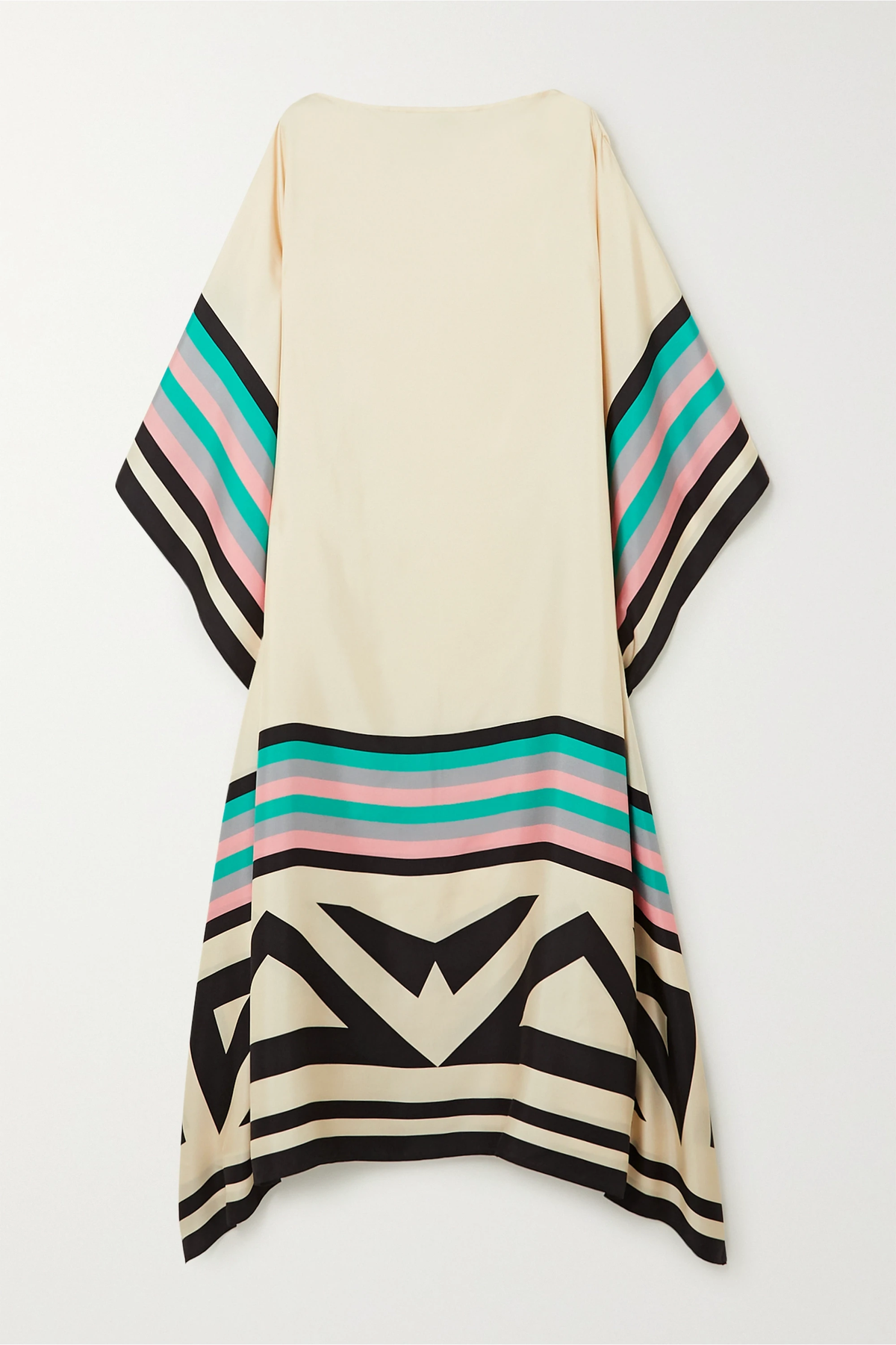 Aria | Women's Caftan Dress Geometric Print Batwing Sleeve Maxi Dress - Seldom Seen Styles