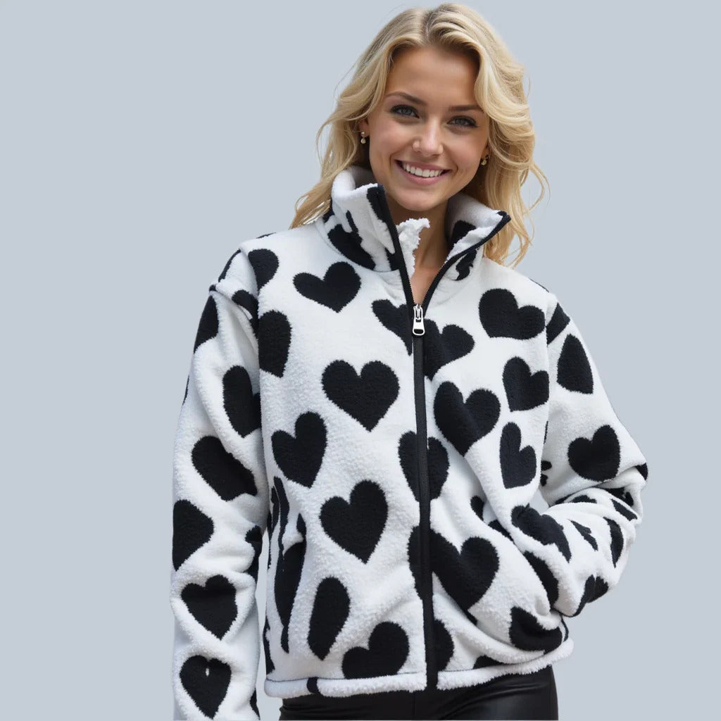 Ashely | Reversible heart jacket - Seldom Seen Styles