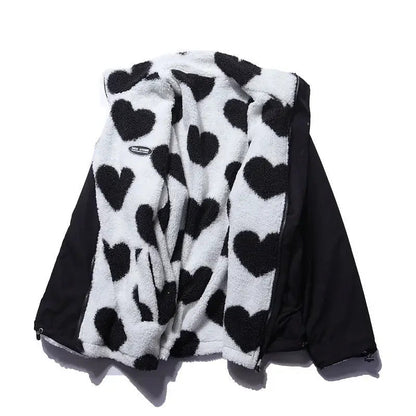 Ashely | Reversible heart jacket