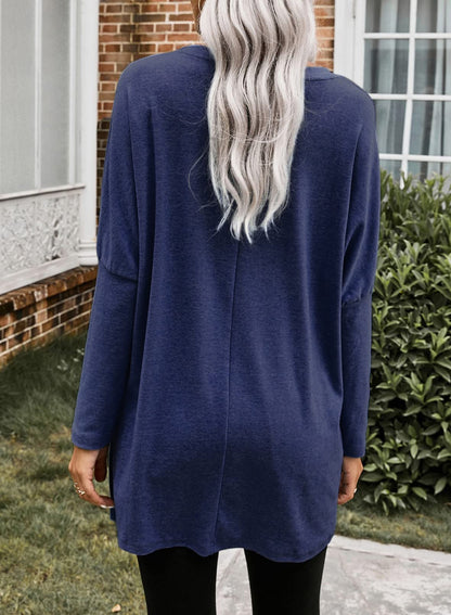 Chicbeautyy Damen leichtes Langarm-Tunika-Top