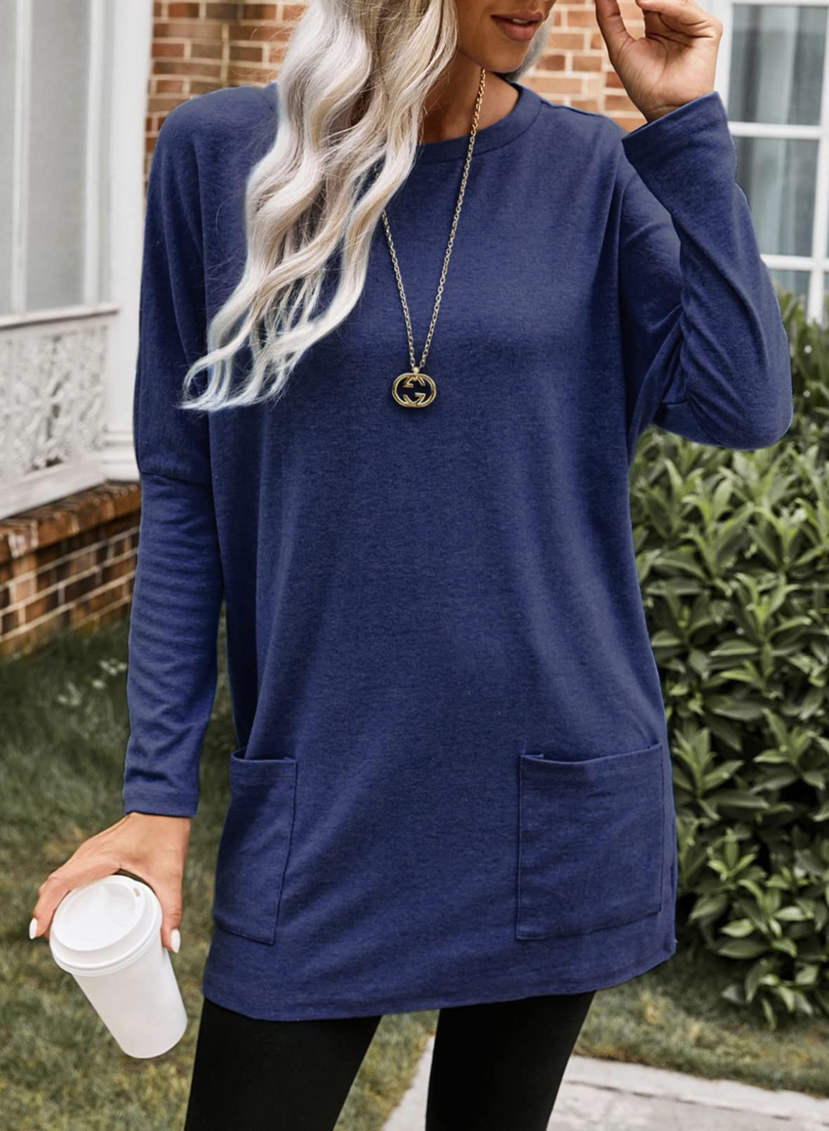 Chicbeautyy Women's Lightweight Long Sleeve Tunic Top - Seldom Seen Styles
