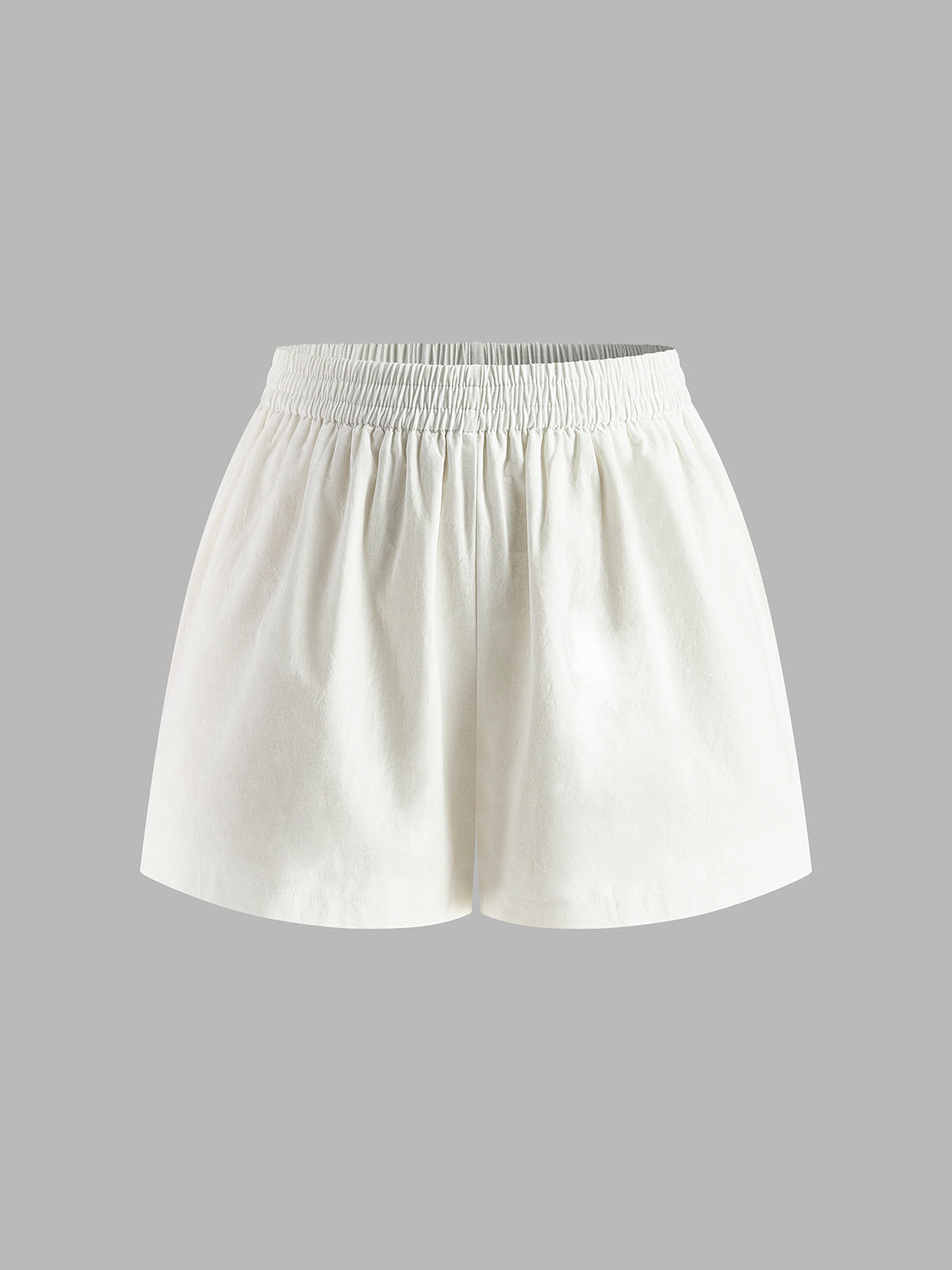 Cotton & Linen Backless Halter Top With Shorts Set - Seldom Seen Styles