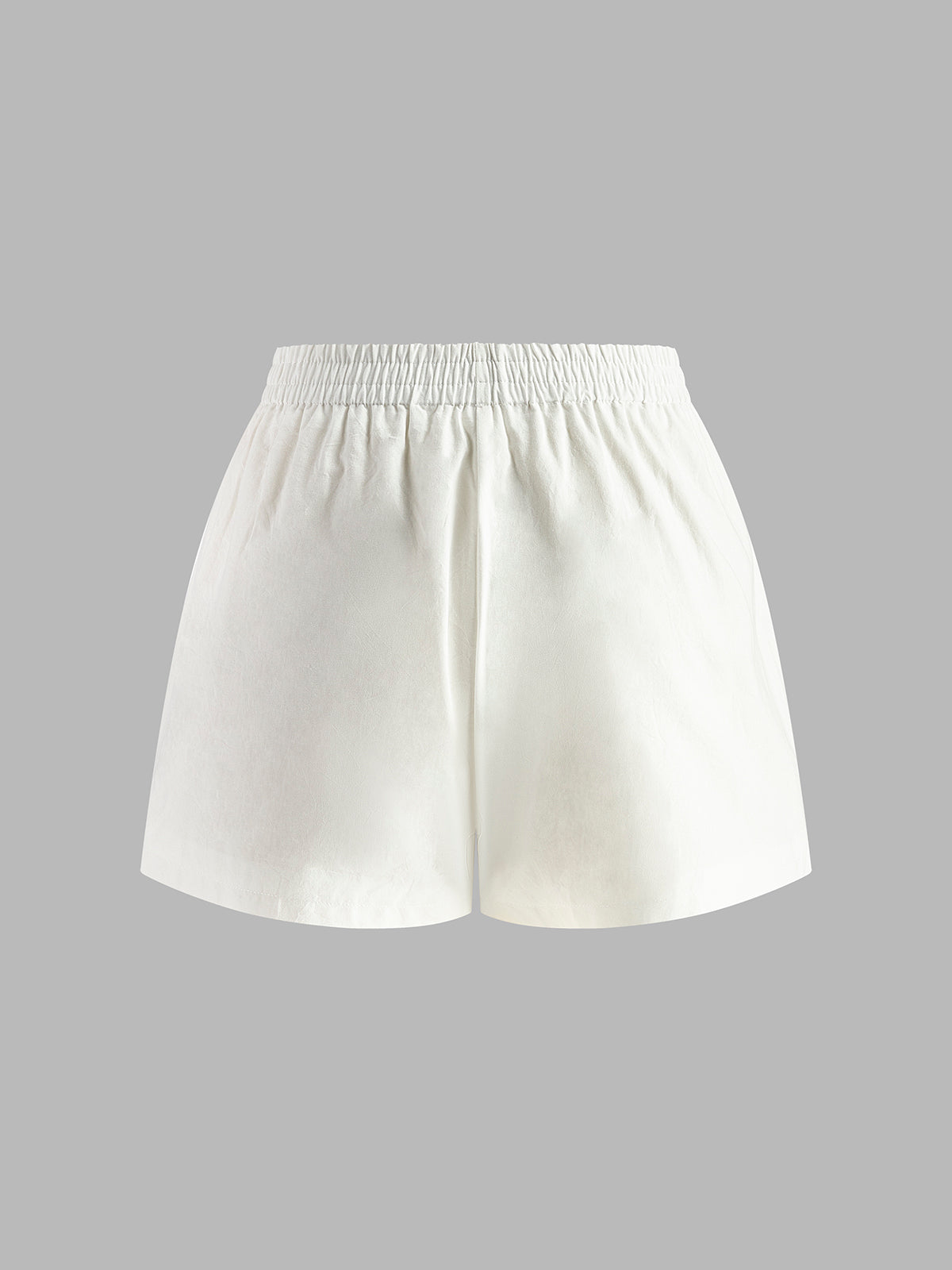 Cotton & Linen Backless Halter Top With Shorts Set - Seldom Seen Styles