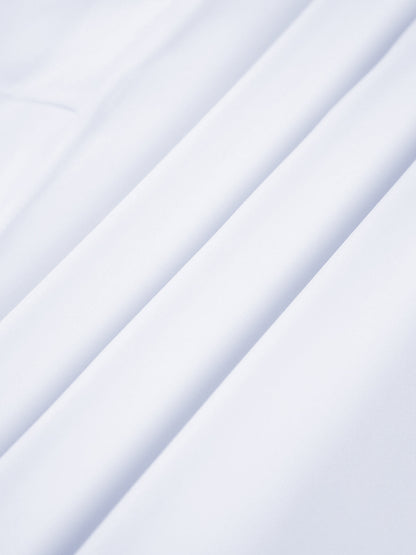 Chemise longue boutonnée semi-transparente à nouer