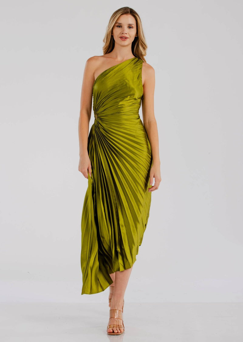 HELENA PLEATED GODDESS DRESS - Seldom Seen Styles