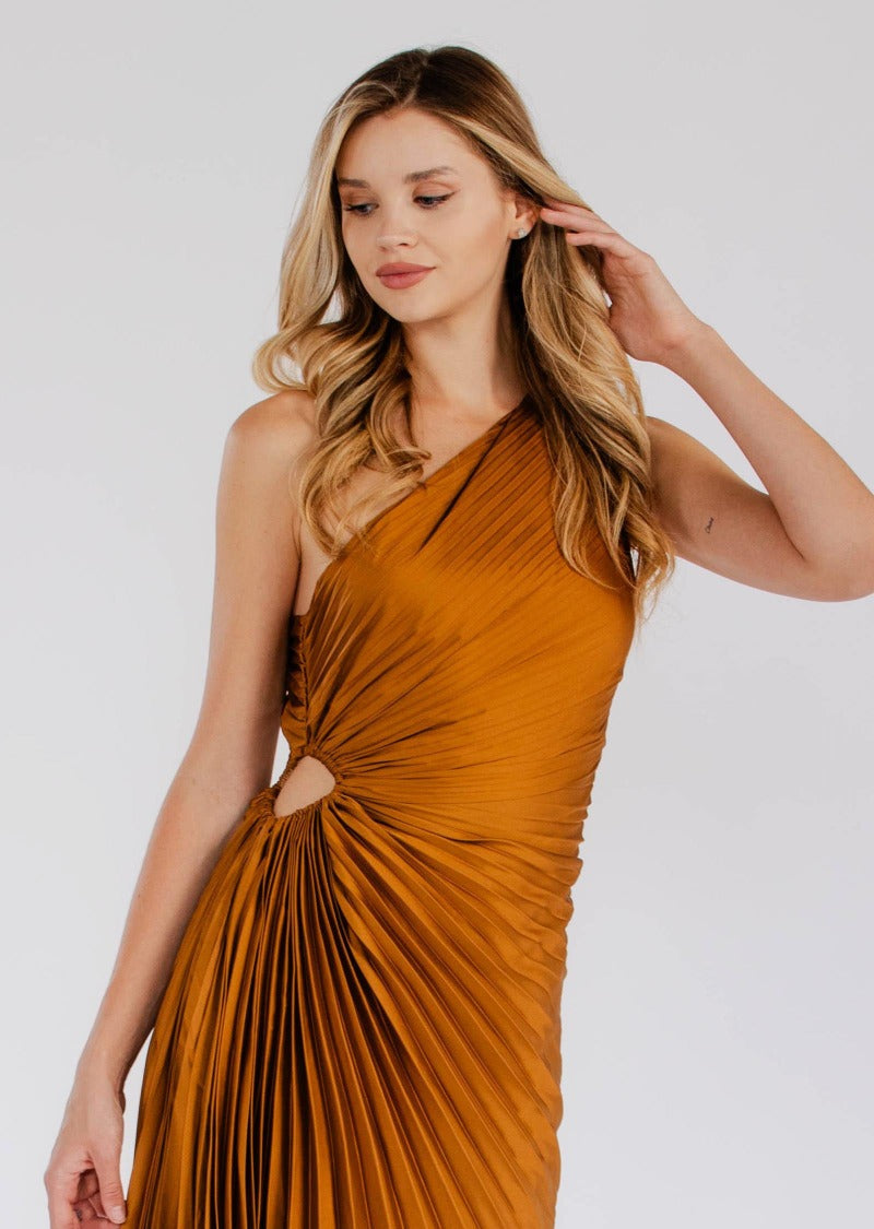 HELENA PLEATED GODDESS DRESS - Seldom Seen Styles