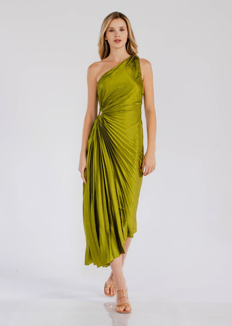 HELENA PLEATED GODDESS DRESS - Seldom Seen Styles
