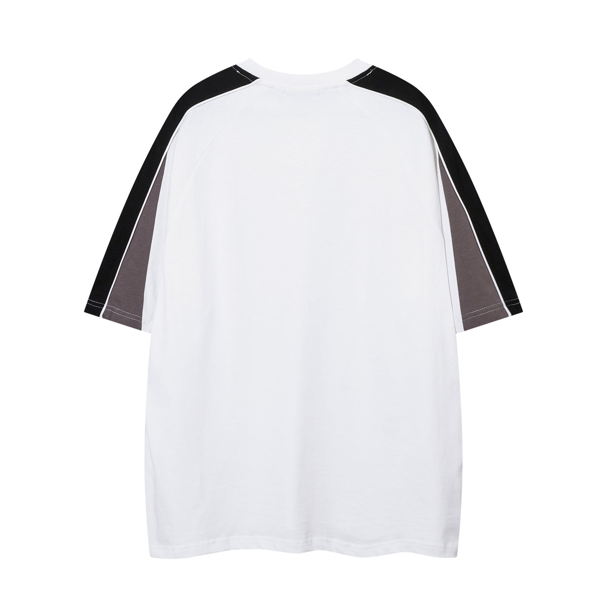 BOBFEND Retro Contrast Stripe Track Tee | White - Seldom Seen Styles