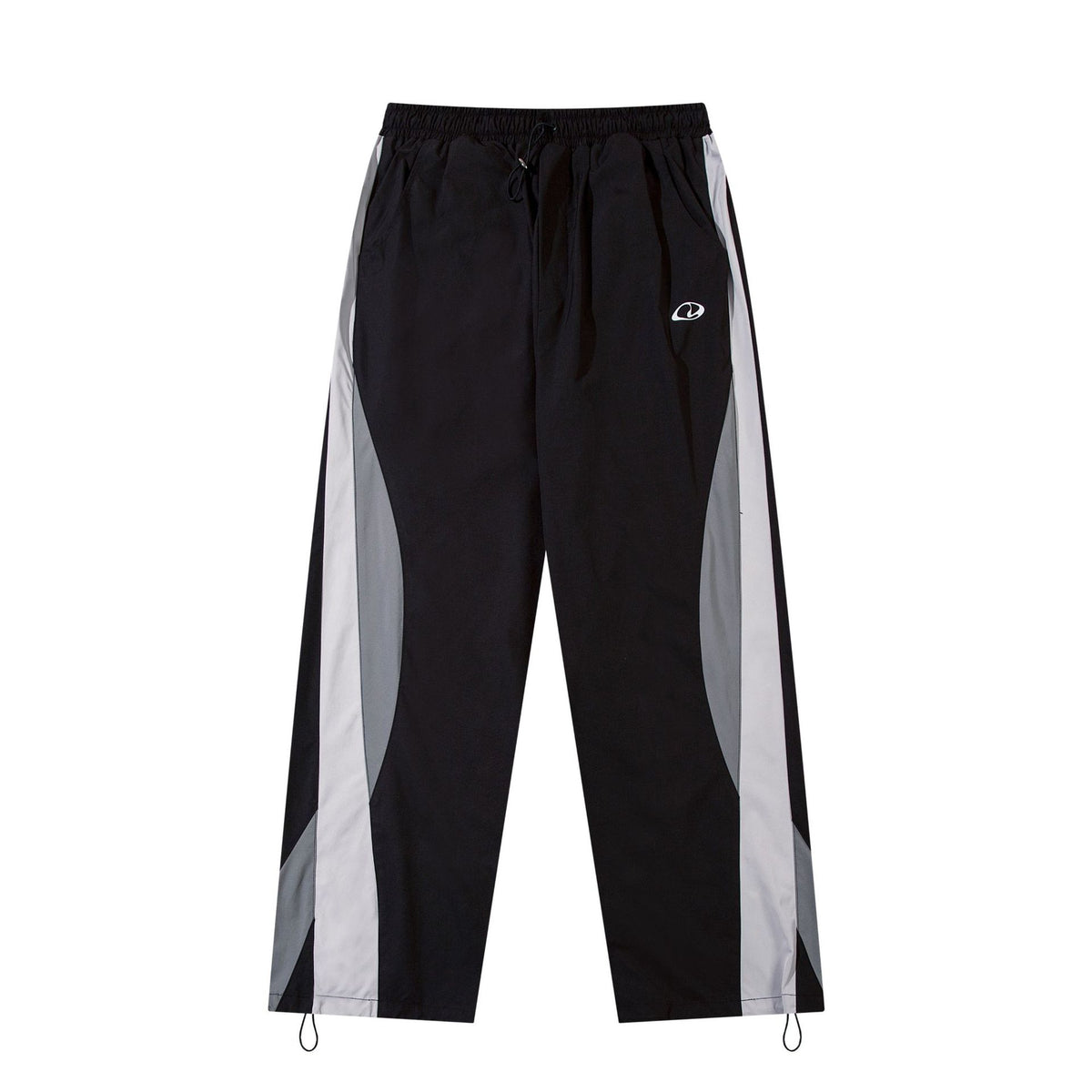 BOBFEND Wave Panel Curved Track Pants | Black - Seldom Seen Styles